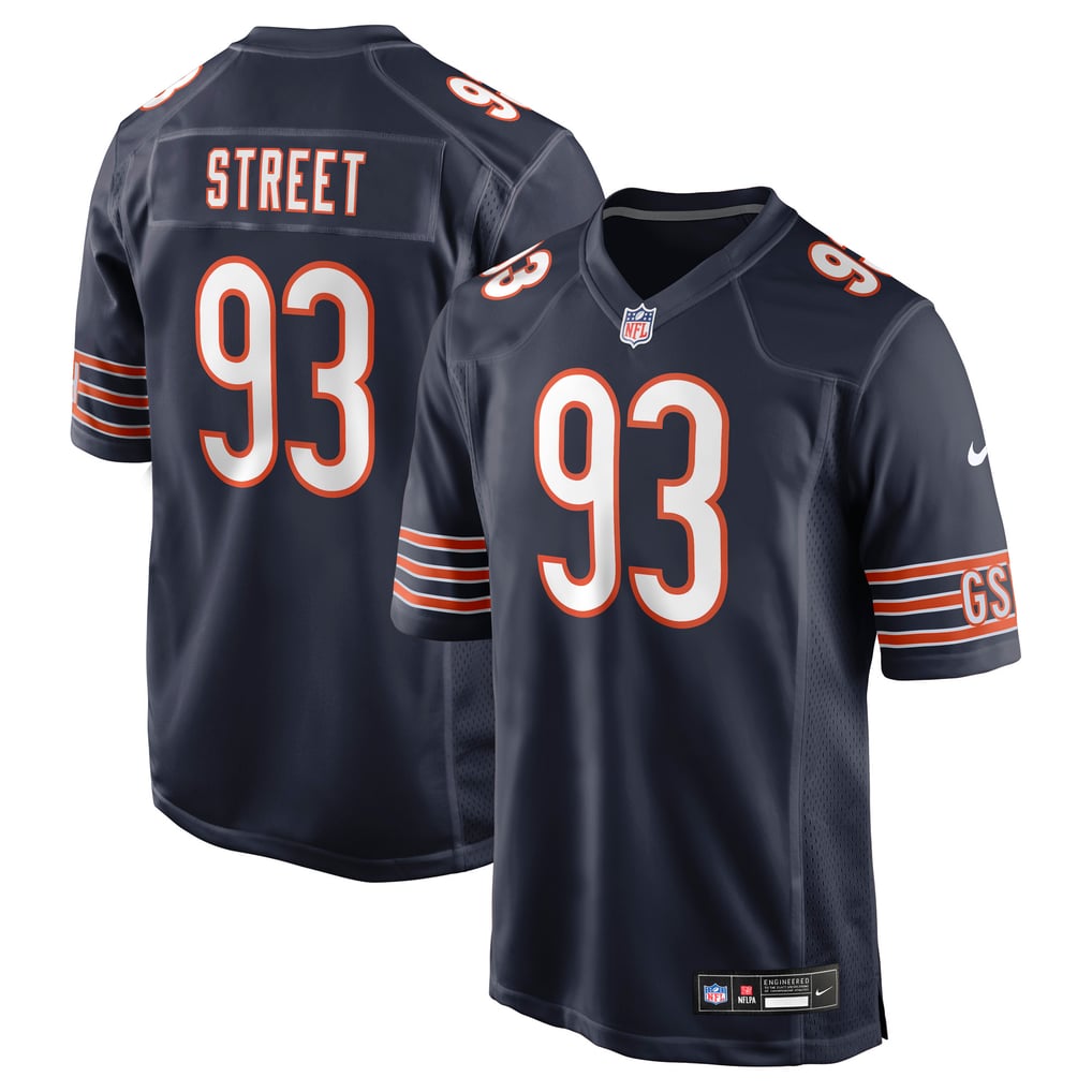Men's Chicago Bears Kentavius Street Nike Navy Team Game Jersey - Image 1