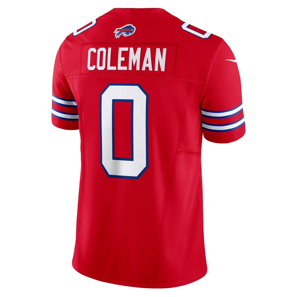 Men's Buffalo Bills Keon Coleman Nike Red Alternate  Vapor F.U.S.E. Limited Jersey - Image 4