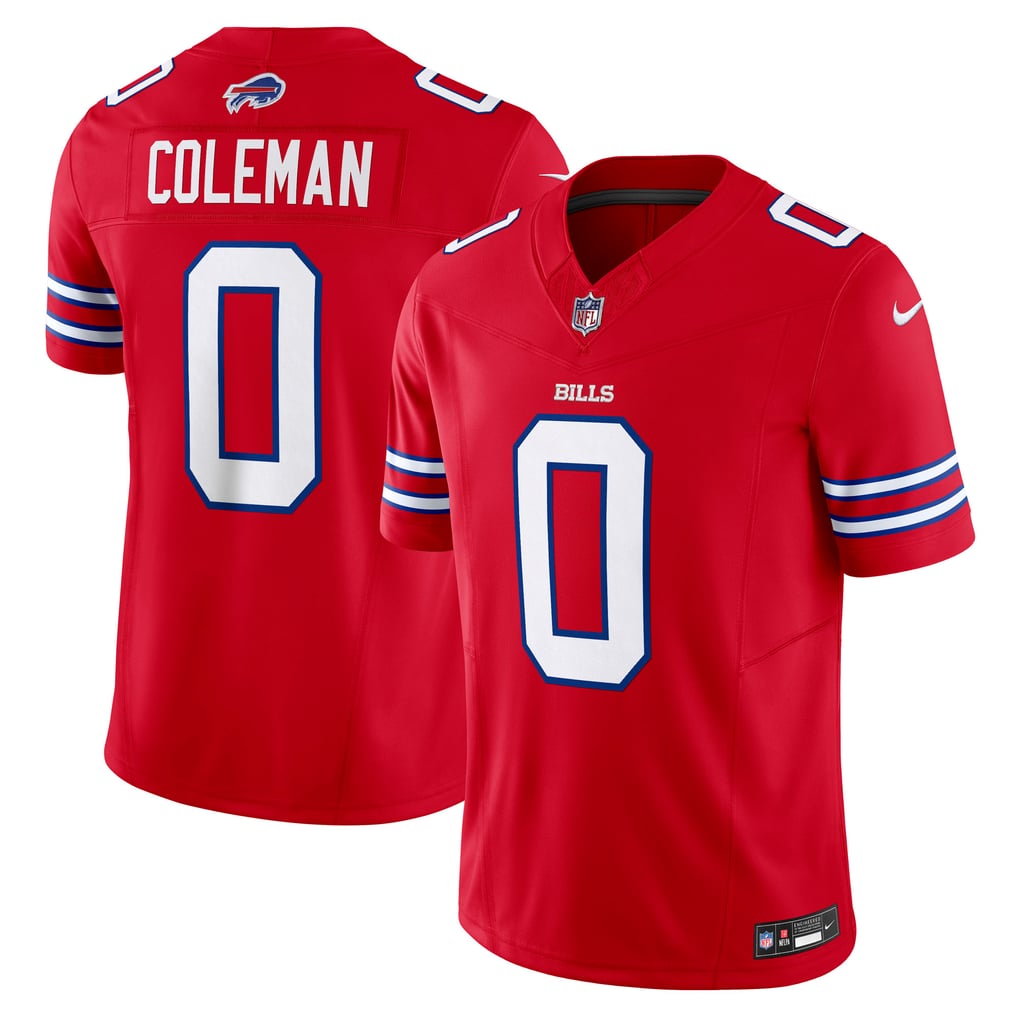 Men's Buffalo Bills Keon Coleman Nike Red Alternate  Vapor F.U.S.E. Limited Jersey - Image 1