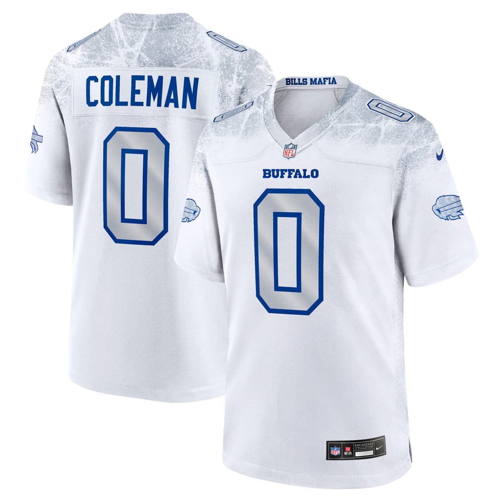 Men's Buffalo Bills Keon Coleman Nike White Rivalries Collection Game Jersey - Image 2