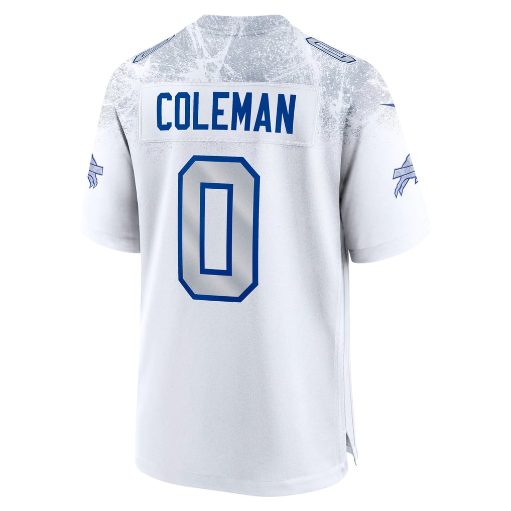 Men's Buffalo Bills Keon Coleman Nike White Rivalries Collection Game Jersey - Image 4