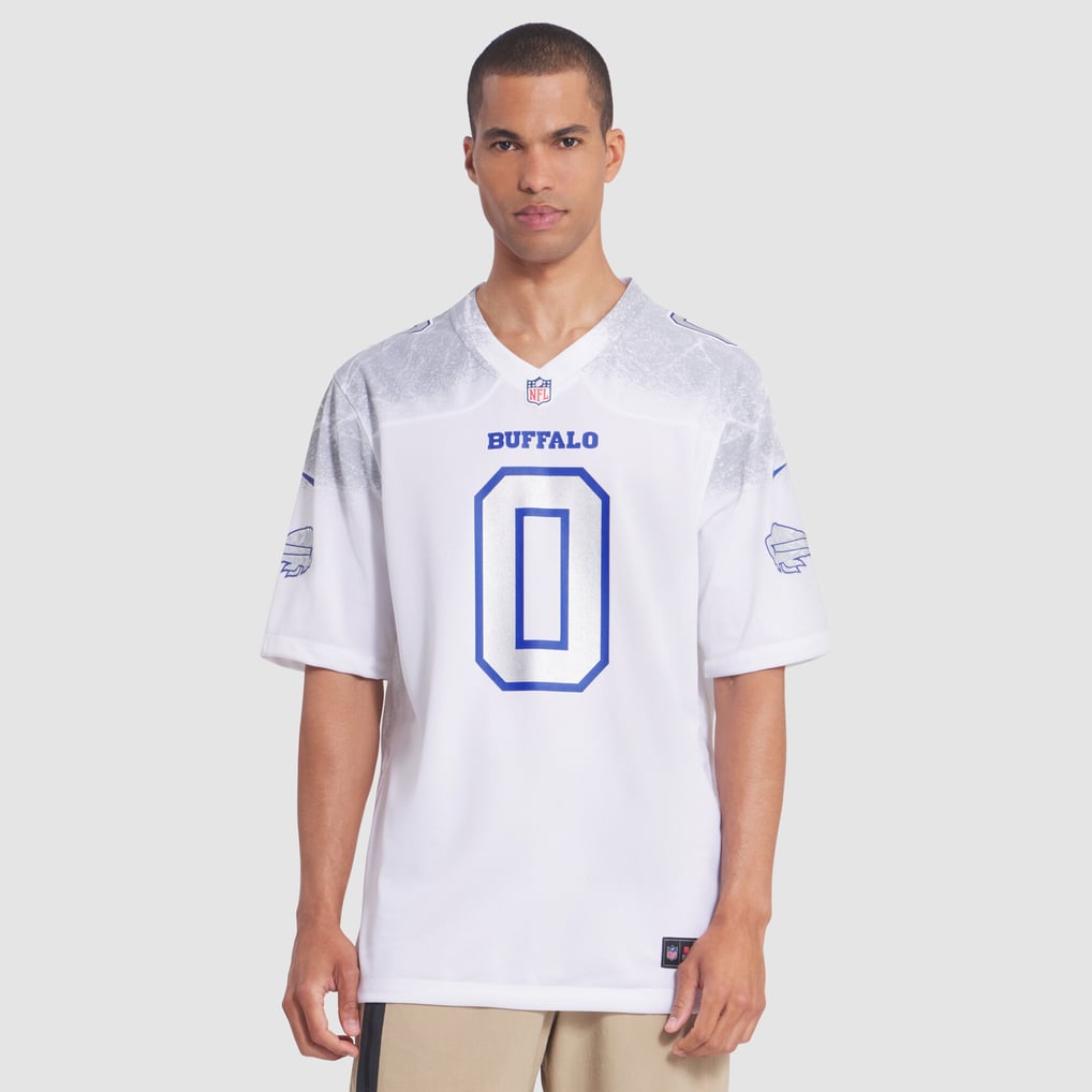 Men's Buffalo Bills Keon Coleman Nike White Rivalries Collection Game Jersey - Image 5