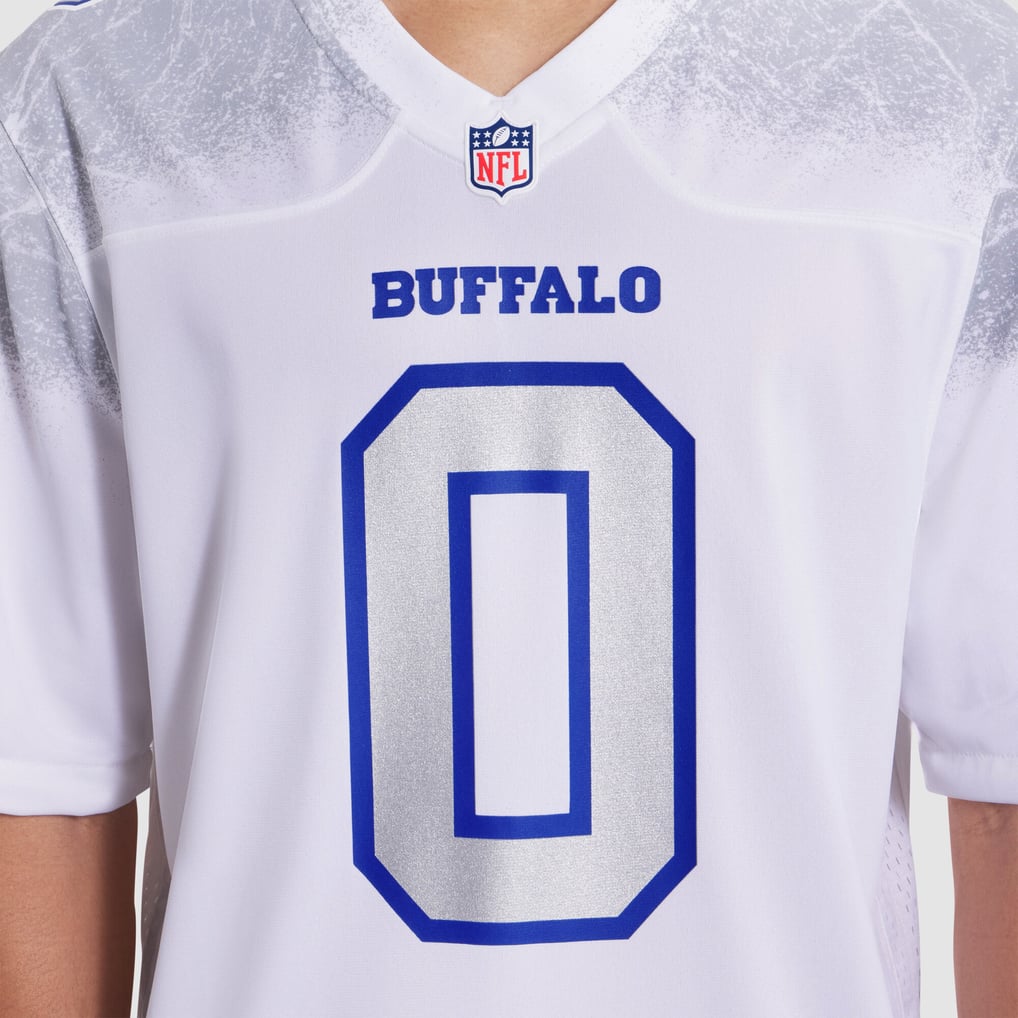 Men's Buffalo Bills Keon Coleman Nike White Rivalries Collection Game Jersey - Image 7
