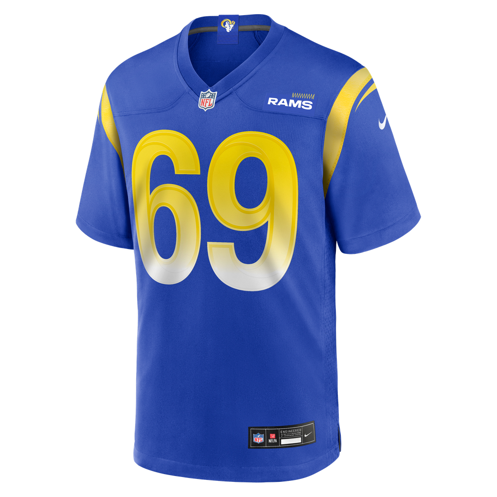 Men's Los Angeles Rams Kevin Dotson Nike  Royal  Game Jersey - Image 3