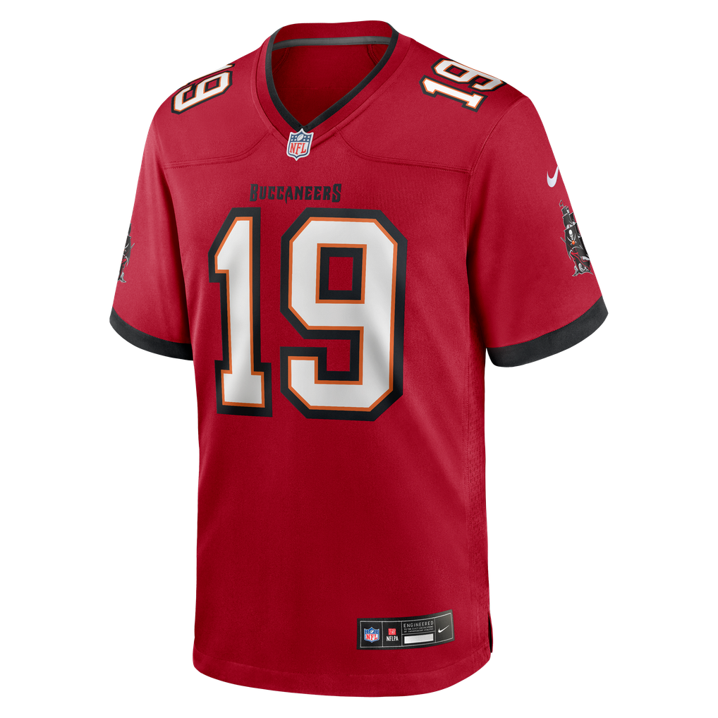 Men's Tampa Bay Buccaneers Keyshawn Johnson Nike Red Game Retired Player Jersey - Image 3