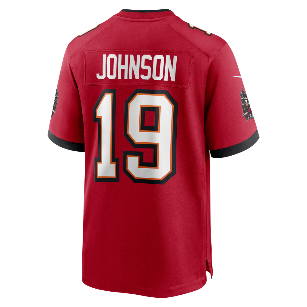 Men's Tampa Bay Buccaneers Keyshawn Johnson Nike Red Game Retired Player Jersey - Image 4