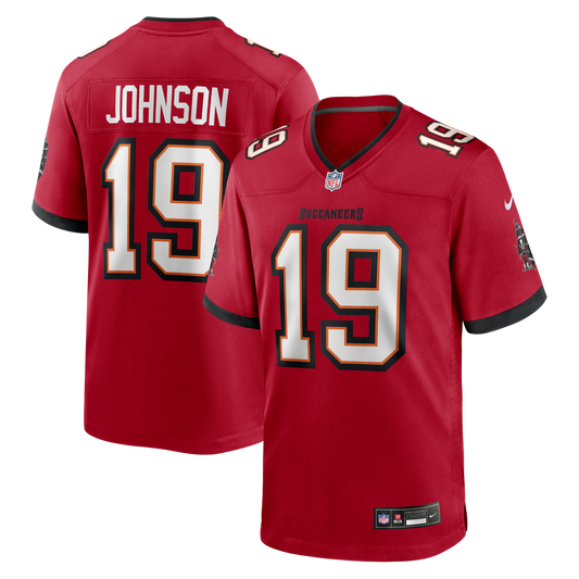 Men's Tampa Bay Buccaneers Keyshawn Johnson Nike Red Game Retired Player Jersey - Image 1