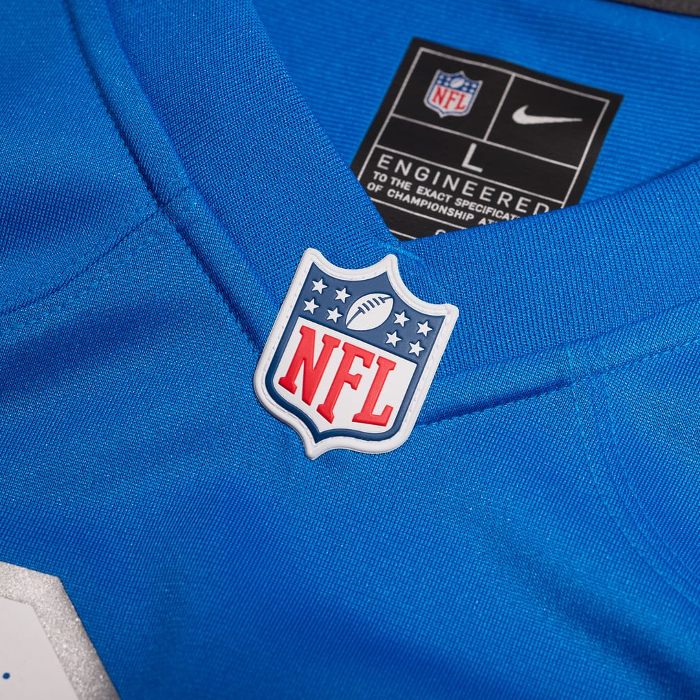 Men's Detroit Lions Khalil Dorsey Nike  Blue Team Game Jersey - Image 5