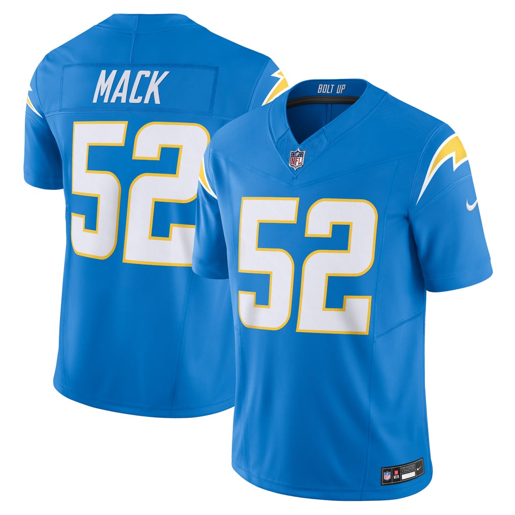 Men's Los Angeles Chargers Khalil Mack Nike Powder Blue Vapor F.U.S.E. Limited Jersey - Image 2
