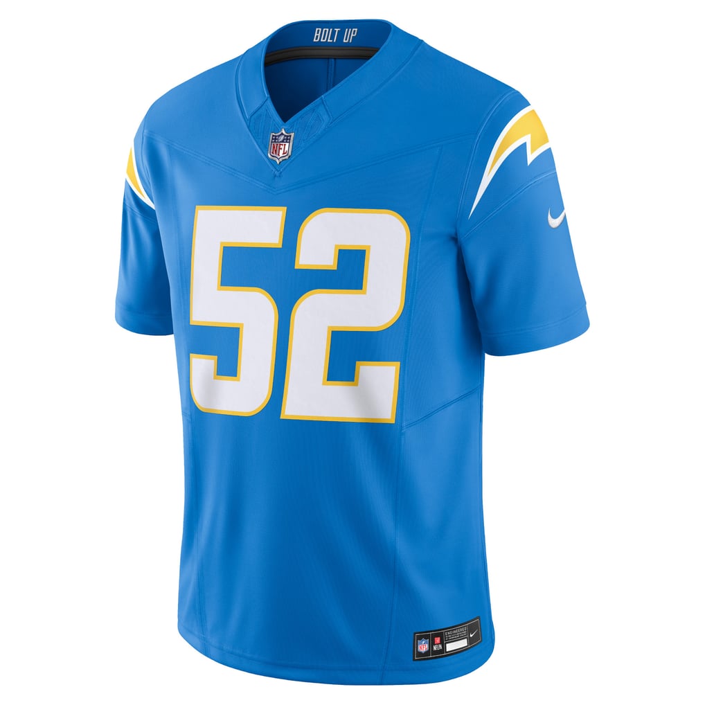 Men's Los Angeles Chargers Khalil Mack Nike Powder Blue Vapor F.U.S.E. Limited Jersey - Image 3
