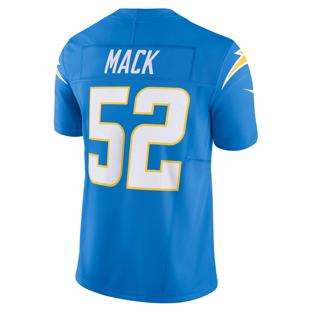 Men's Los Angeles Chargers Khalil Mack Nike Powder Blue Vapor F.U.S.E. Limited Jersey - Image 4