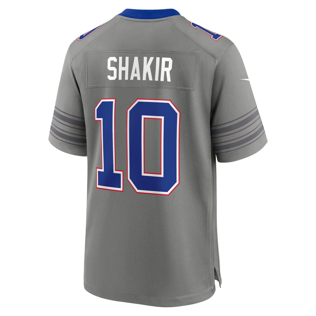 Men's Buffalo Bills Khalil Shakir Nike Gray Nickel City Game Jersey - Image 4