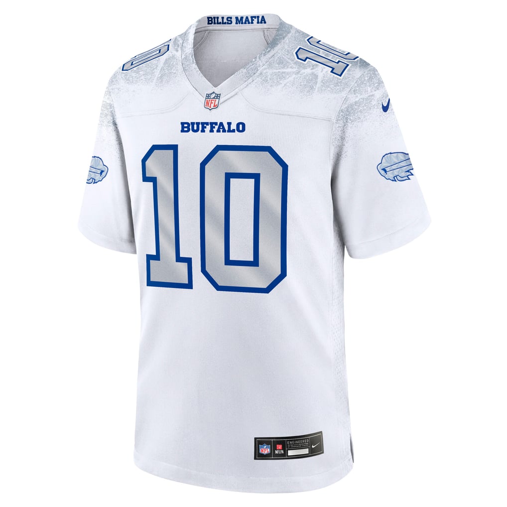 Men's Buffalo Bills Khalil Shakir Nike White Rivalries Collection Game Jersey - Image 3