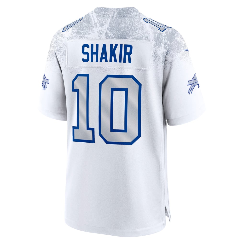 Men's Buffalo Bills Khalil Shakir Nike White Rivalries Collection Game Jersey - Image 4