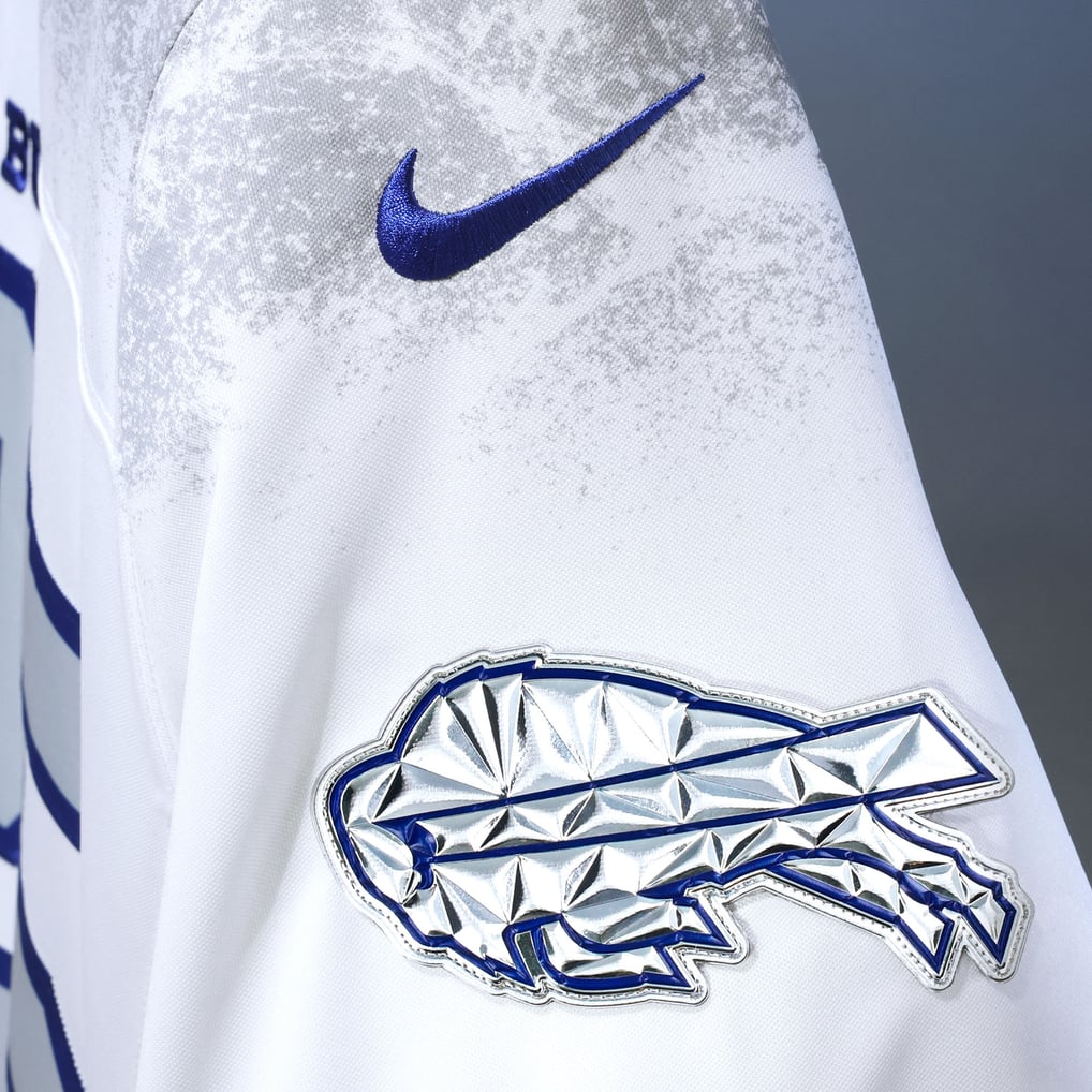 Men's Buffalo Bills Khalil Shakir Nike White Rivalries Collection Stitched Limited Jersey - Image 7