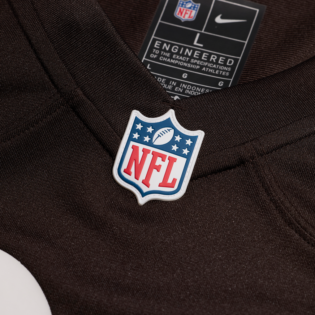 Men's Cleveland Browns Khordae Sydnor Nike Brown Team Game Jersey - Image 7