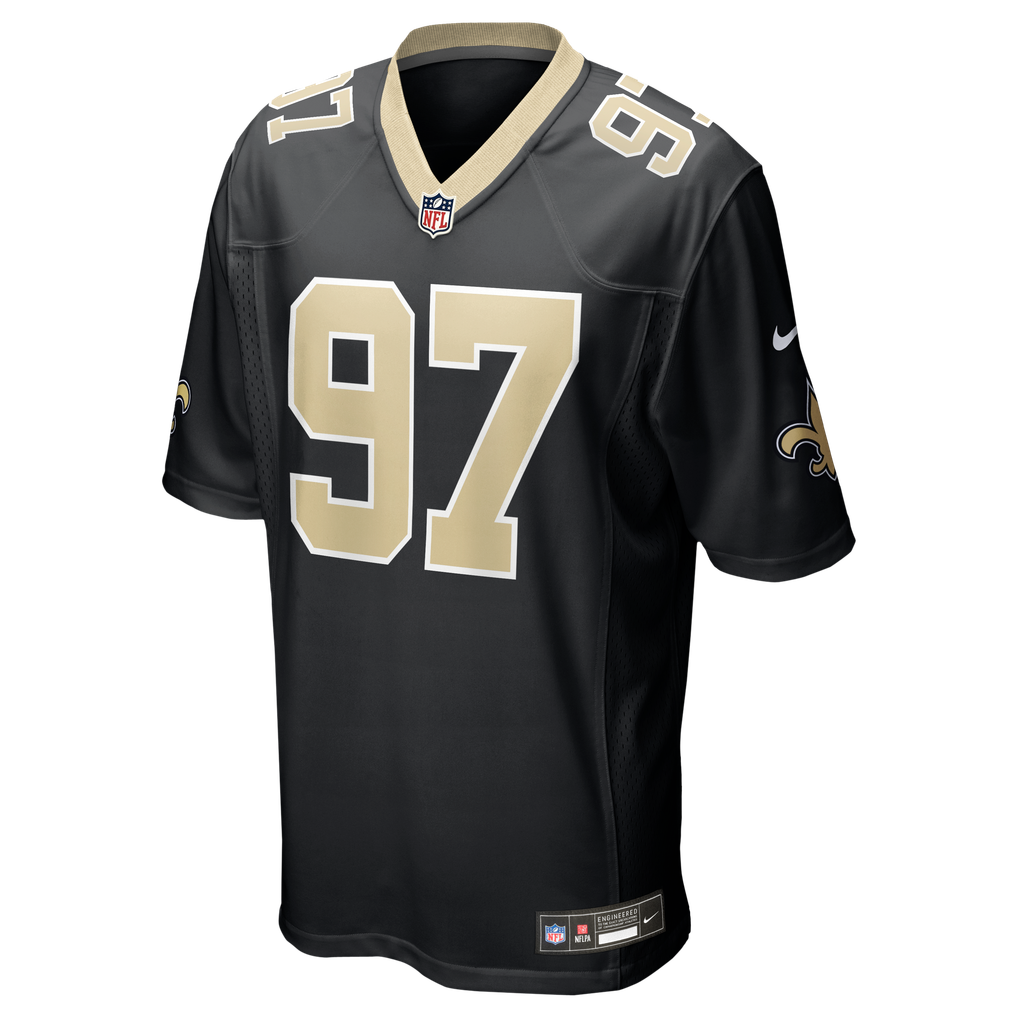 Men's New Orleans Saints Khristian Boyd Nike  Black  Game Jersey - Image 3