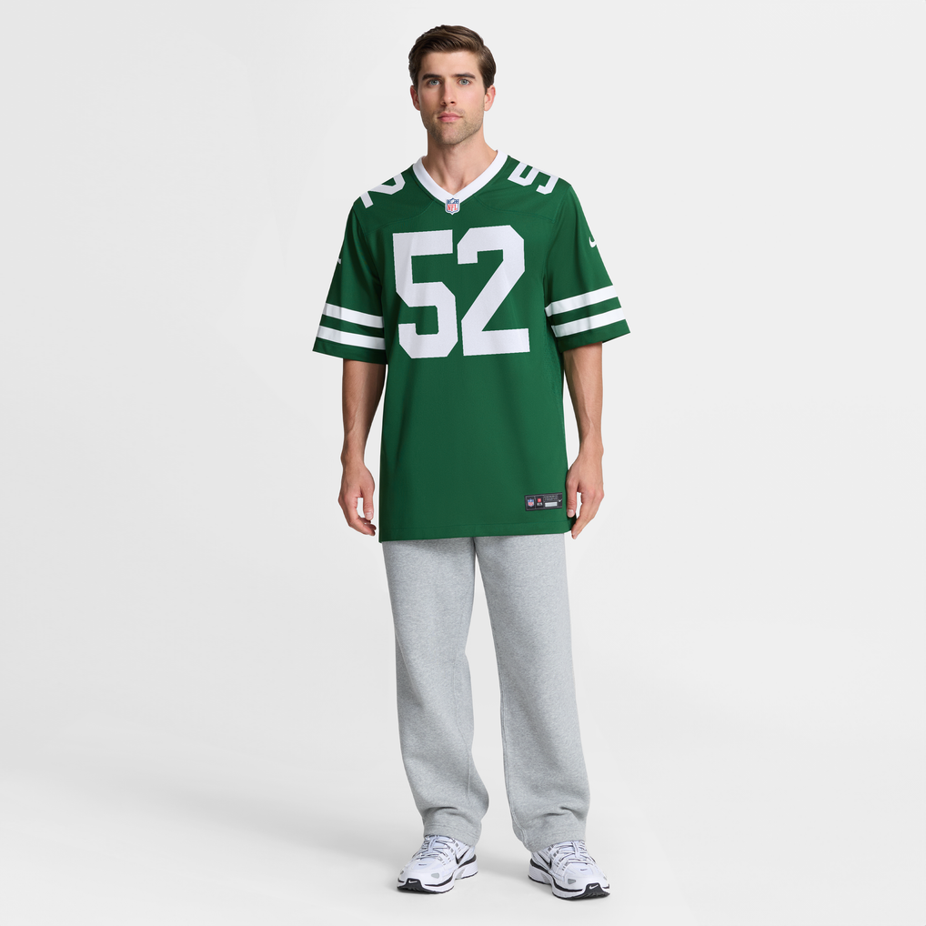 Men's New York Jets Kingsley Enagbare Nike Legacy Green Team Game Jersey - Image 3