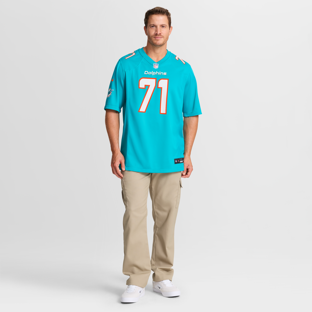 Men's Miami Dolphins Kion Smith Nike  Aqua  Game Jersey - Image 8