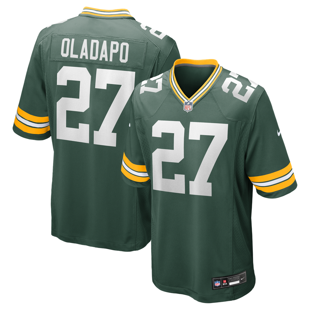 Men's Green Bay Packers Kitan Oladapo Nike  Green  Game Jersey - Image 2