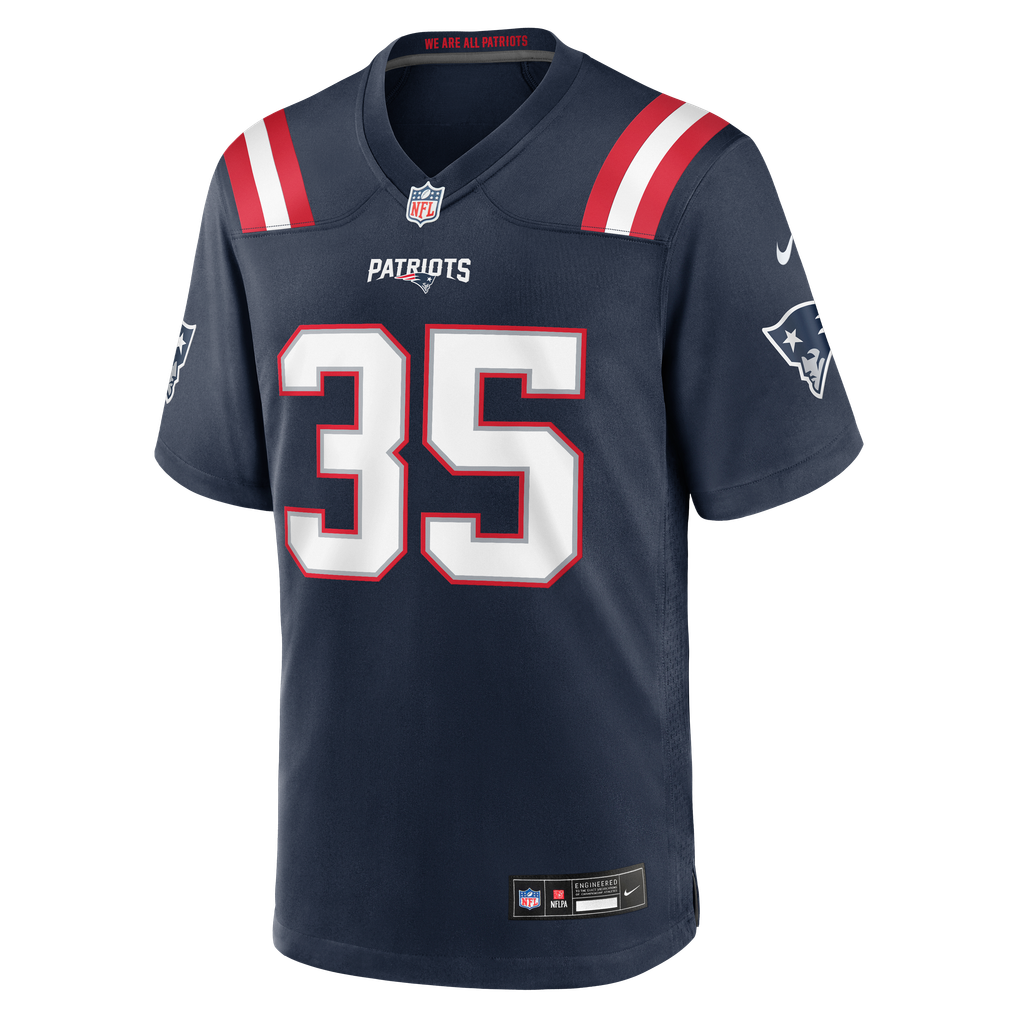 Men's New England Patriots K.J. Britt Nike Navy Team Game Jersey - Image 5