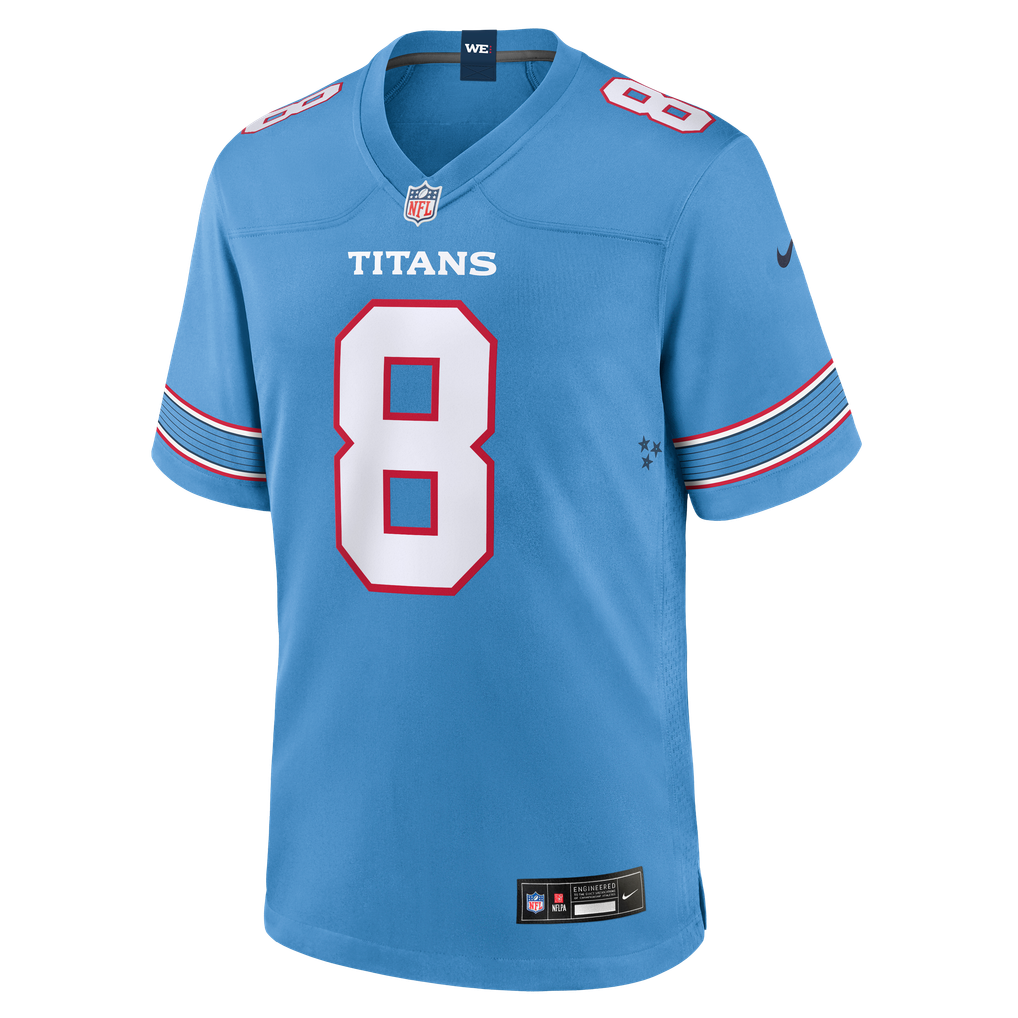 Men's Tennessee Titans K.J. Osborn Nike Light Blue Team Game Jersey - Image 3