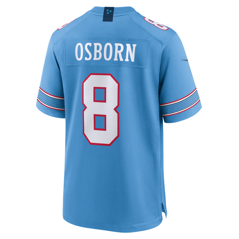 Men's Tennessee Titans K.J. Osborn Nike Light Blue Team Game Jersey - Image 4