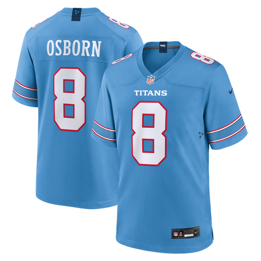 Men's Tennessee Titans K.J. Osborn Nike Light Blue Team Game Jersey - Image 1