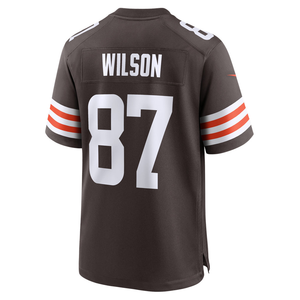 Men's Cleveland Browns Kole Wilson Nike Brown Team Game Jersey - Image 6
