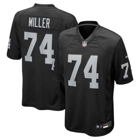 Men's Las Vegas Raiders Kolton Miller Nike Black Game Jersey - Image 1