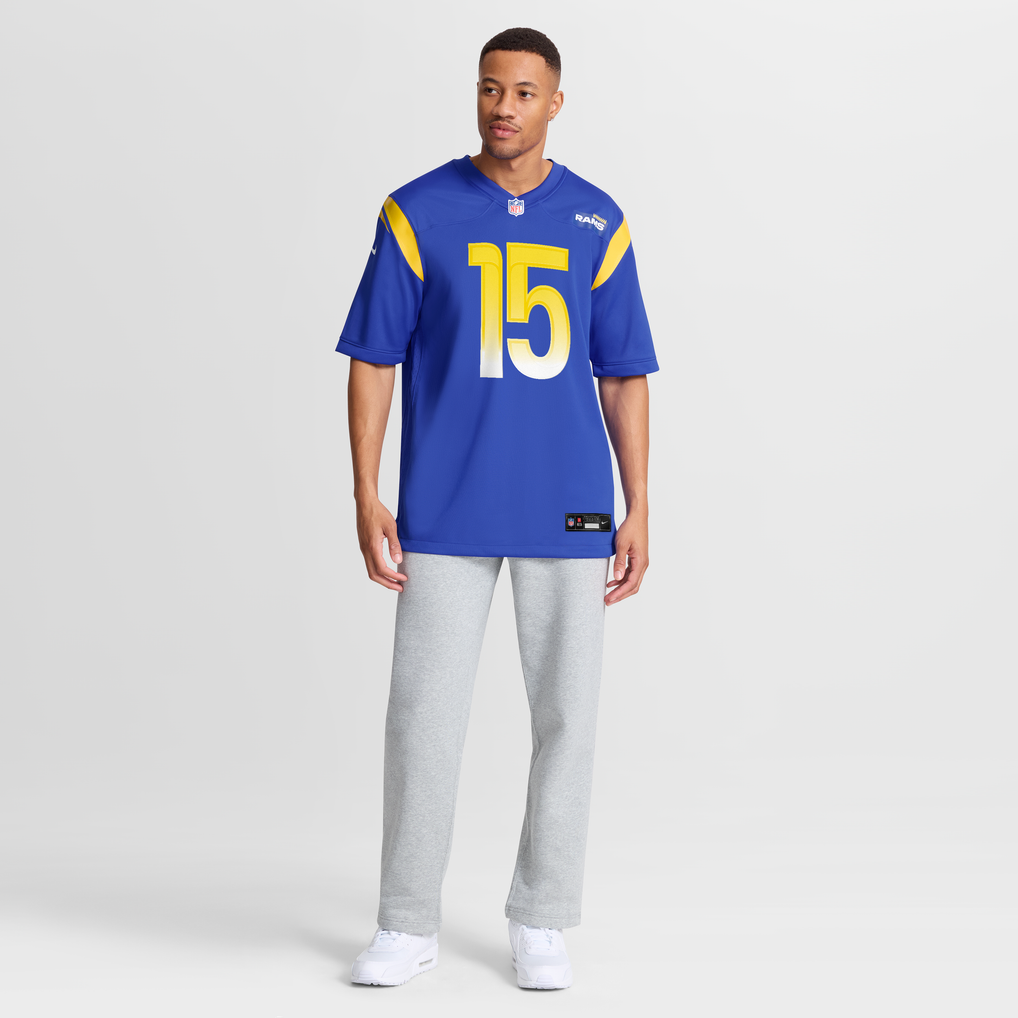 Men's Los Angeles Rams Konata Mumpfield Nike  Royal Team Game Jersey - Image 8