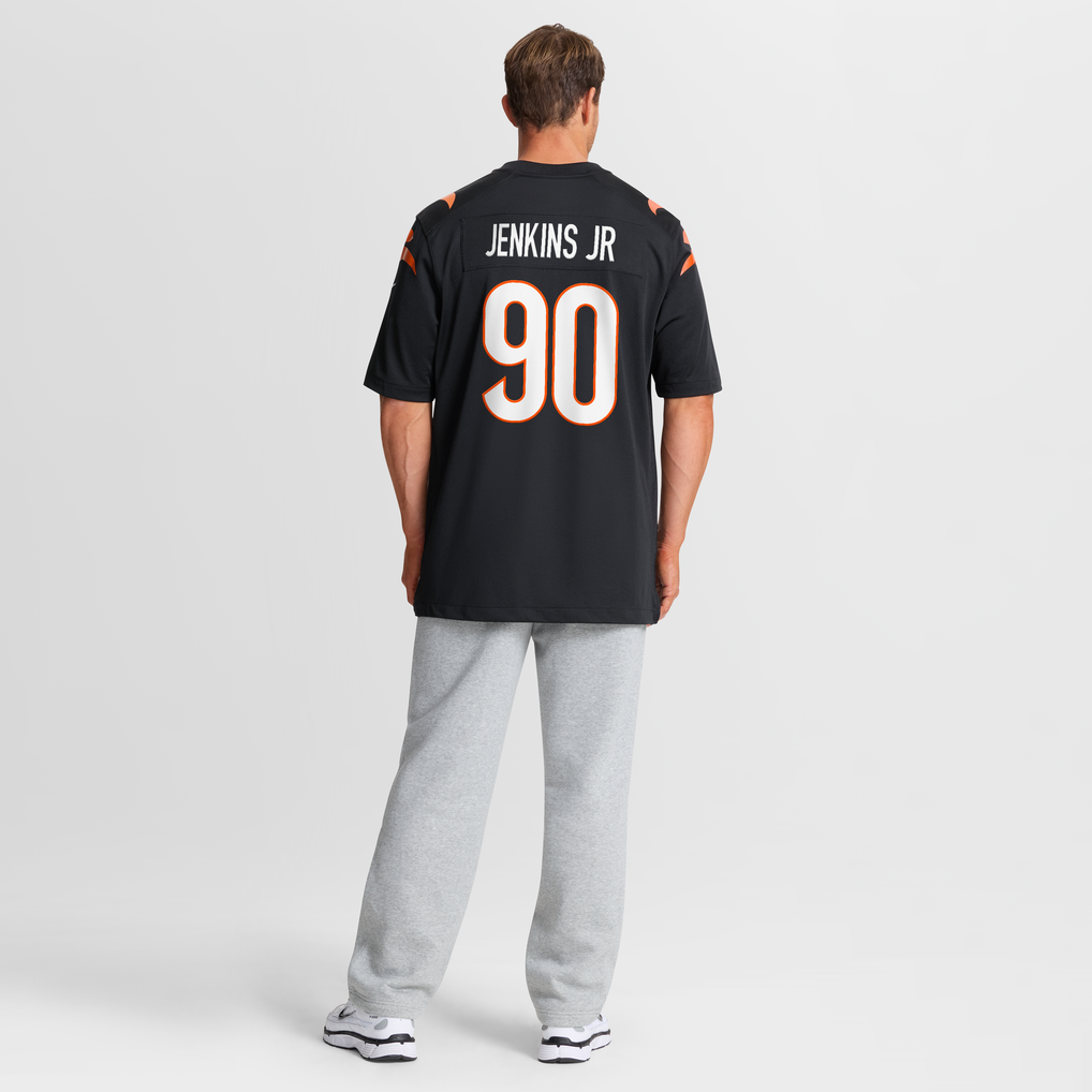 Men's Cincinnati Bengals Kris Jenkins Jr. Nike Black Game Jersey - Image 9
