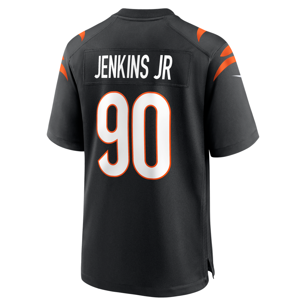 Men's Cincinnati Bengals Kris Jenkins Jr. Nike Black Game Jersey - Image 4