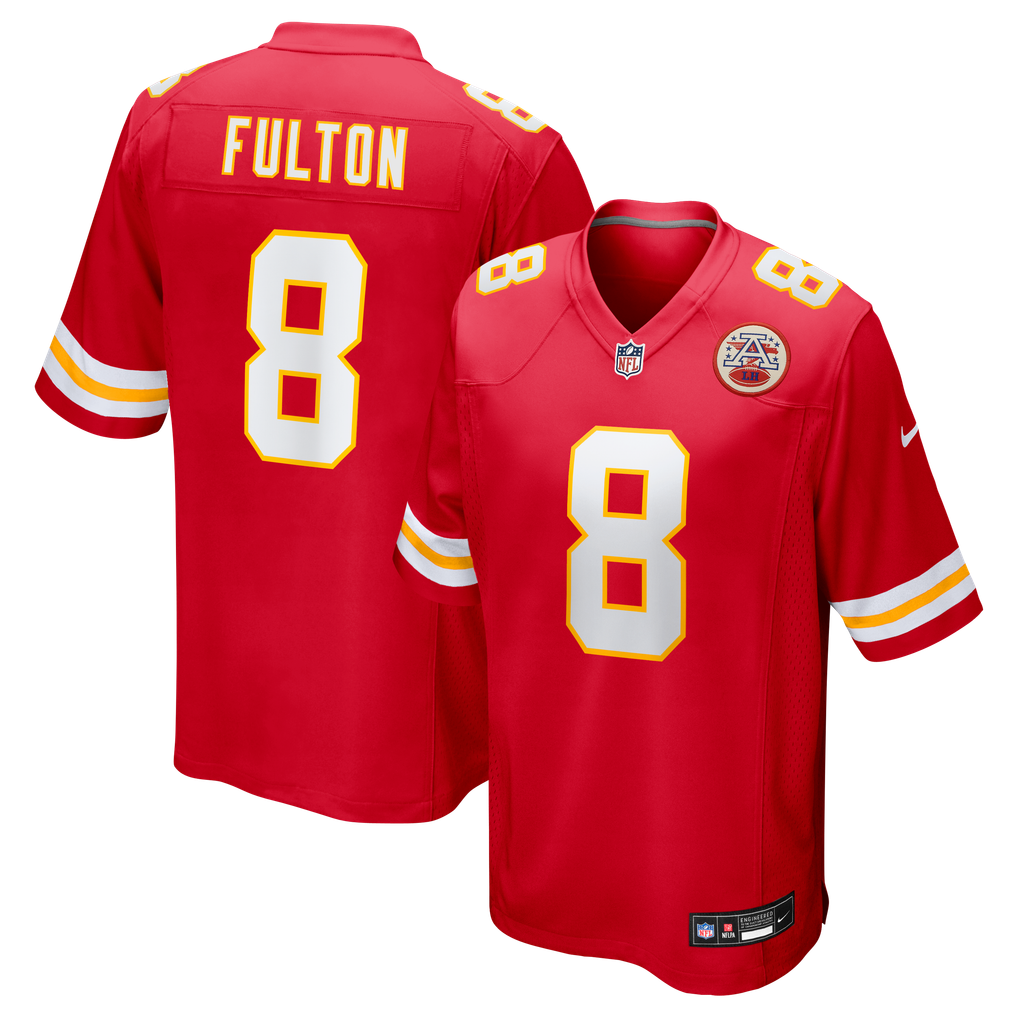 Men's Kansas City Chiefs Kristian Fulton Nike  Red Team Game Jersey - Image 2