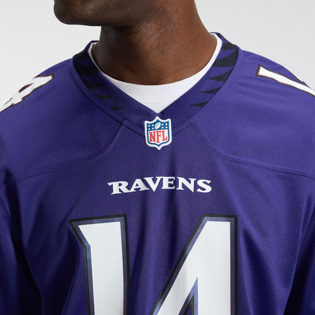 Men's Baltimore Ravens Kyle Hamilton Nike Purple Team Game Jersey