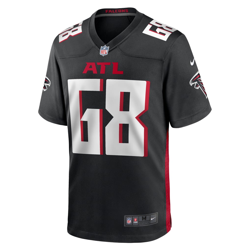 Men's Atlanta Falcons Kyle Hinton Nike Black Team Game Jersey