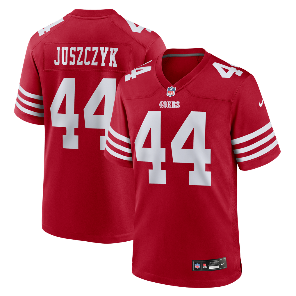 Men's San Francisco 49ers Kyle Juszczyk Nike Scarlet Player Game Jersey - Image 2