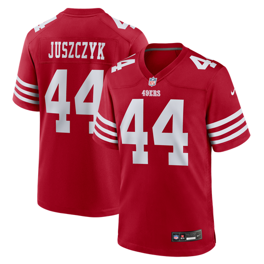 Men's San Francisco 49ers Kyle Juszczyk Nike Scarlet Player Game Jersey - Image 1