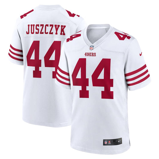 Men's San Francisco 49ers Kyle Juszczyk Nike White Player Game Jersey - Image 1