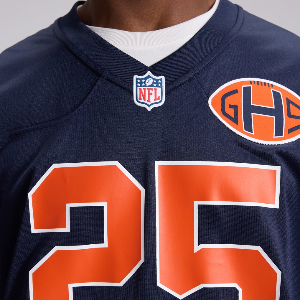 Men's Chicago Bears Kyle Monangai Nike Navy 2026 Rivalries Collection Game Jersey - Image 11