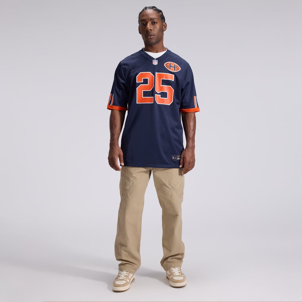 Men's Chicago Bears Kyle Monangai Nike Navy 2026 Rivalries Collection Game Jersey - Image 5