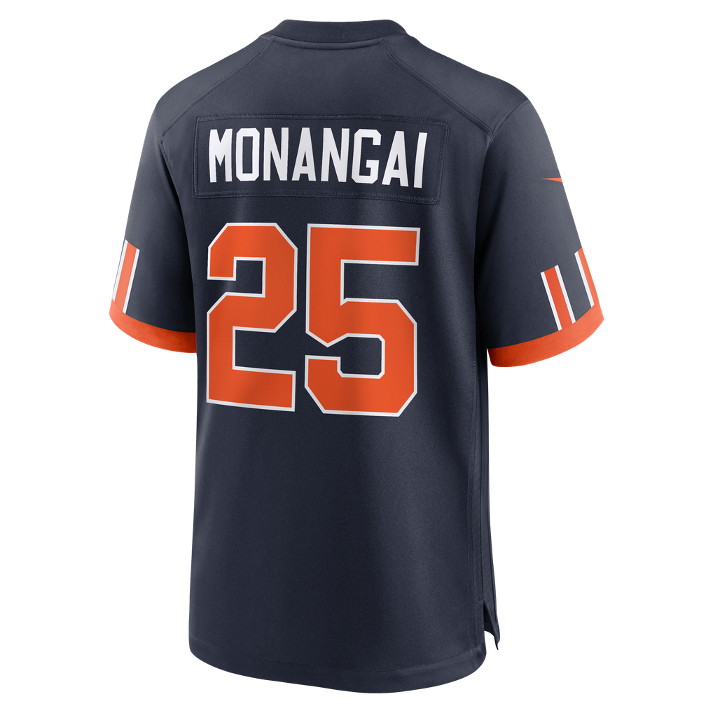 Men's Chicago Bears Kyle Monangai Nike Navy 2026 Rivalries Collection Game Jersey - Image 8