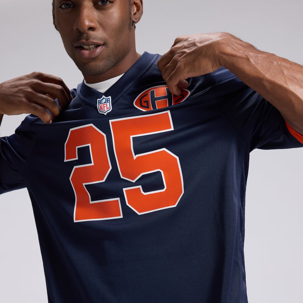 Men's Chicago Bears Kyle Monangai Nike Navy 2026 Rivalries Collection Game Jersey - Image 10