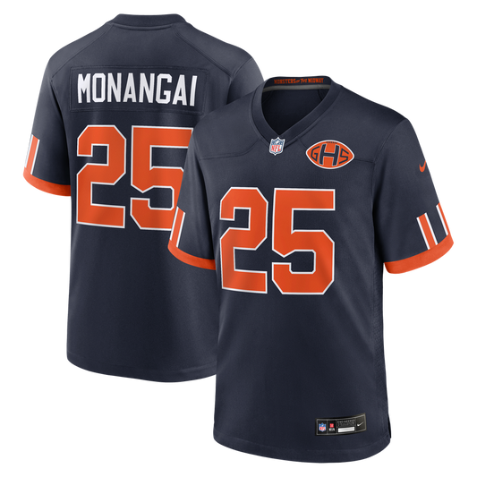 Men's Chicago Bears Kyle Monangai Nike Navy 2026 Rivalries Collection Game Jersey - Image 1