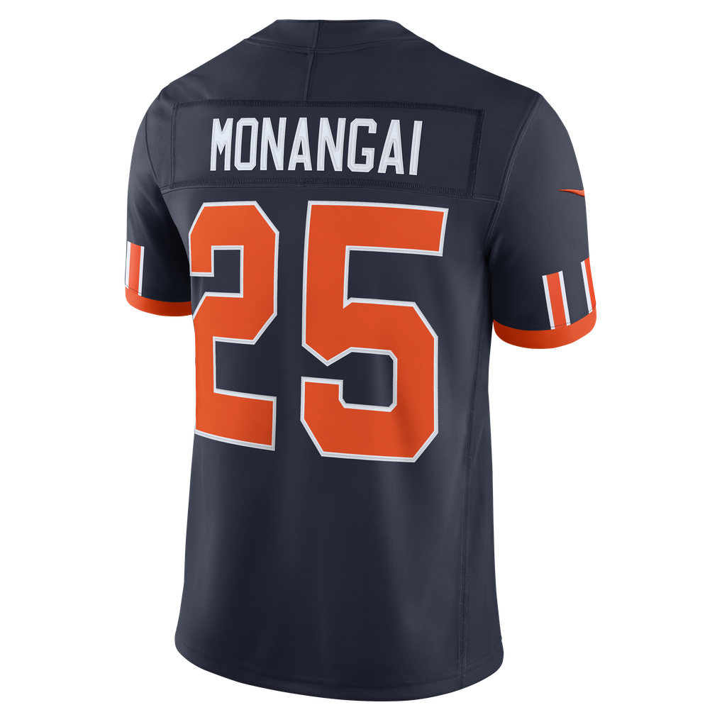 Men's Chicago Bears Kyle Monangai Nike Navy 2026 Rivalries Collection Stitched Limited Jersey - Image 4