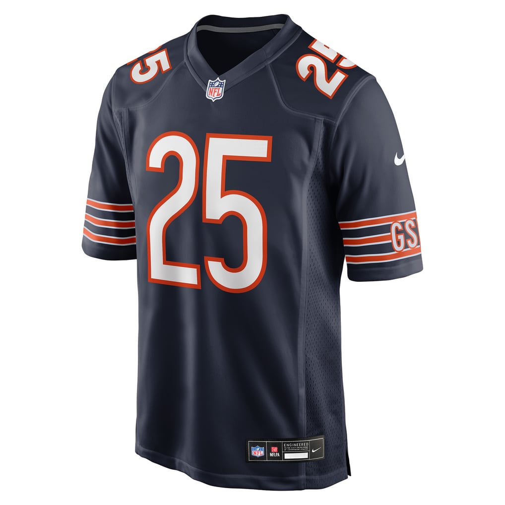 Men's Chicago Bears Kyle Monangai Nike Navy Team Game Jersey - Image 3
