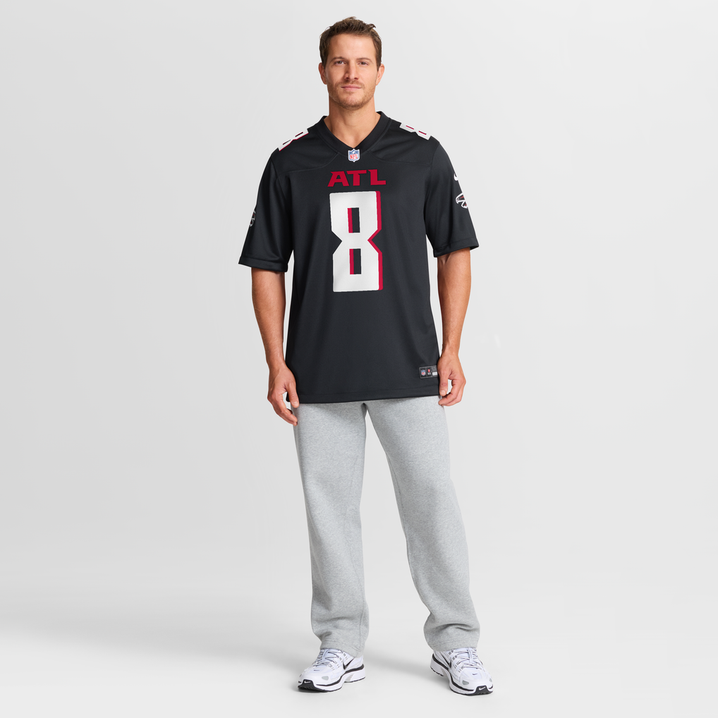Men's Atlanta Falcons Kyle Pitts Sr. Nike Black Team Game Jersey