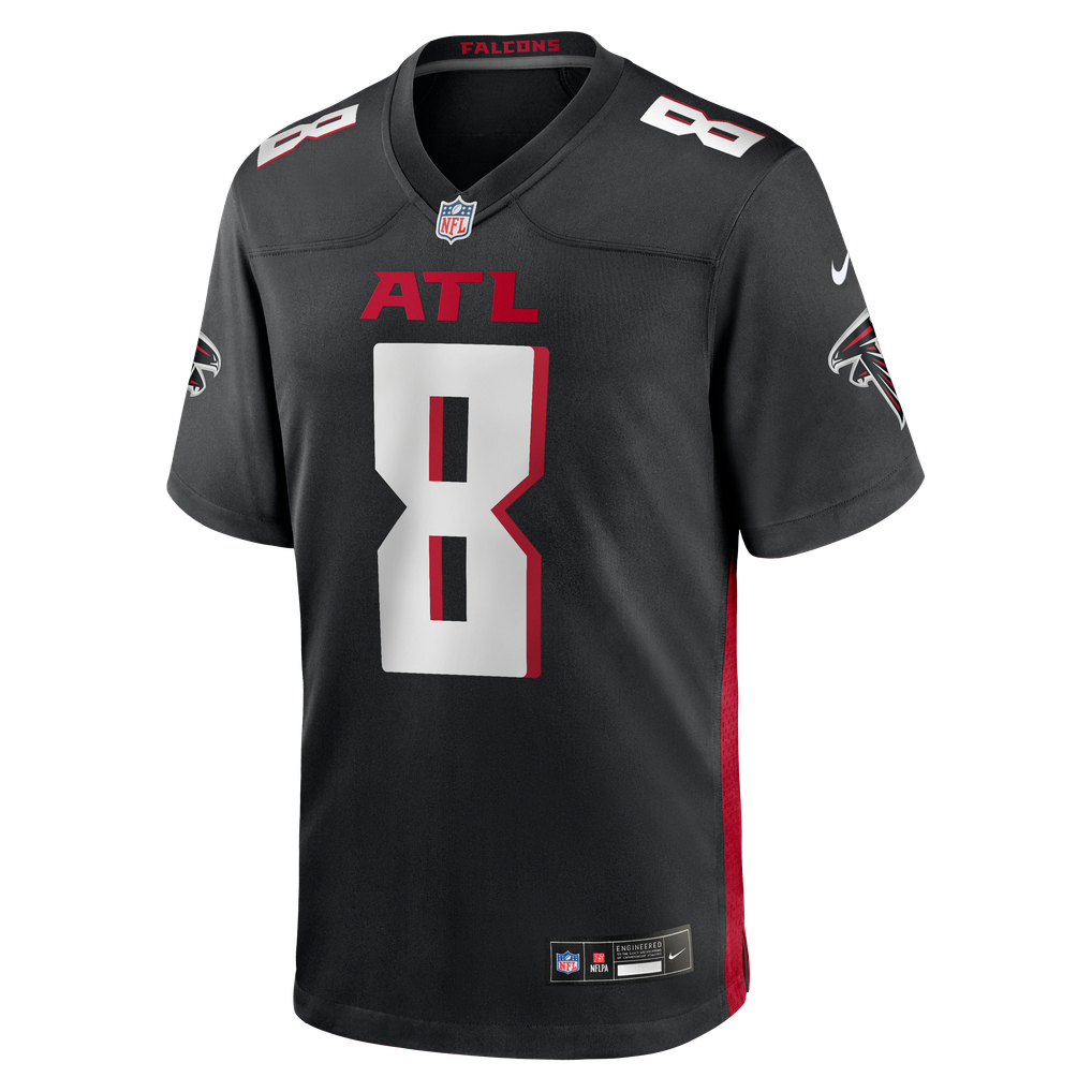 Men's Atlanta Falcons Kyle Pitts Sr. Nike Black Team Game Jersey