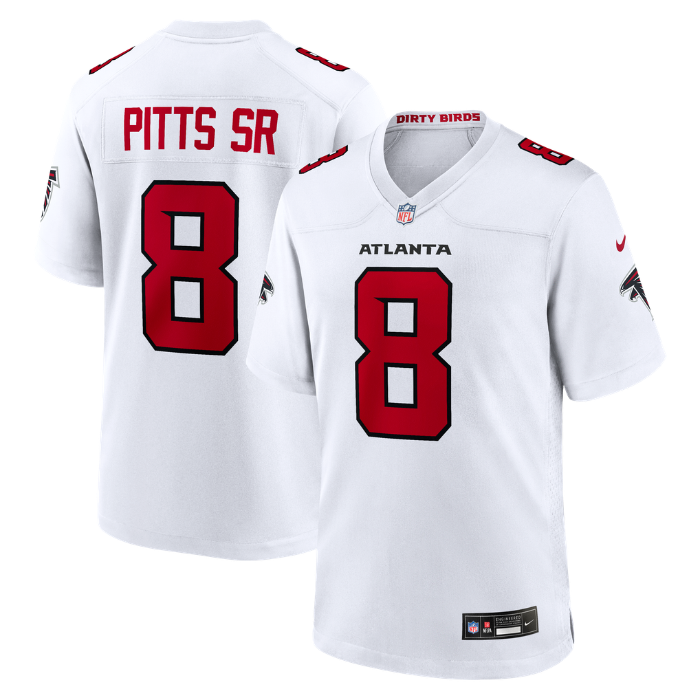 Men's Atlanta Falcons Kyle Pitts Sr. Nike White Game Jersey