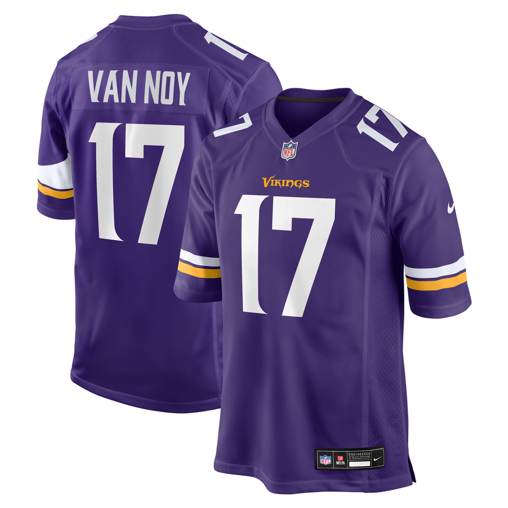Men's Minnesota Vikings Kyle Van Noy Nike Purple Team Game Jersey - Image 2